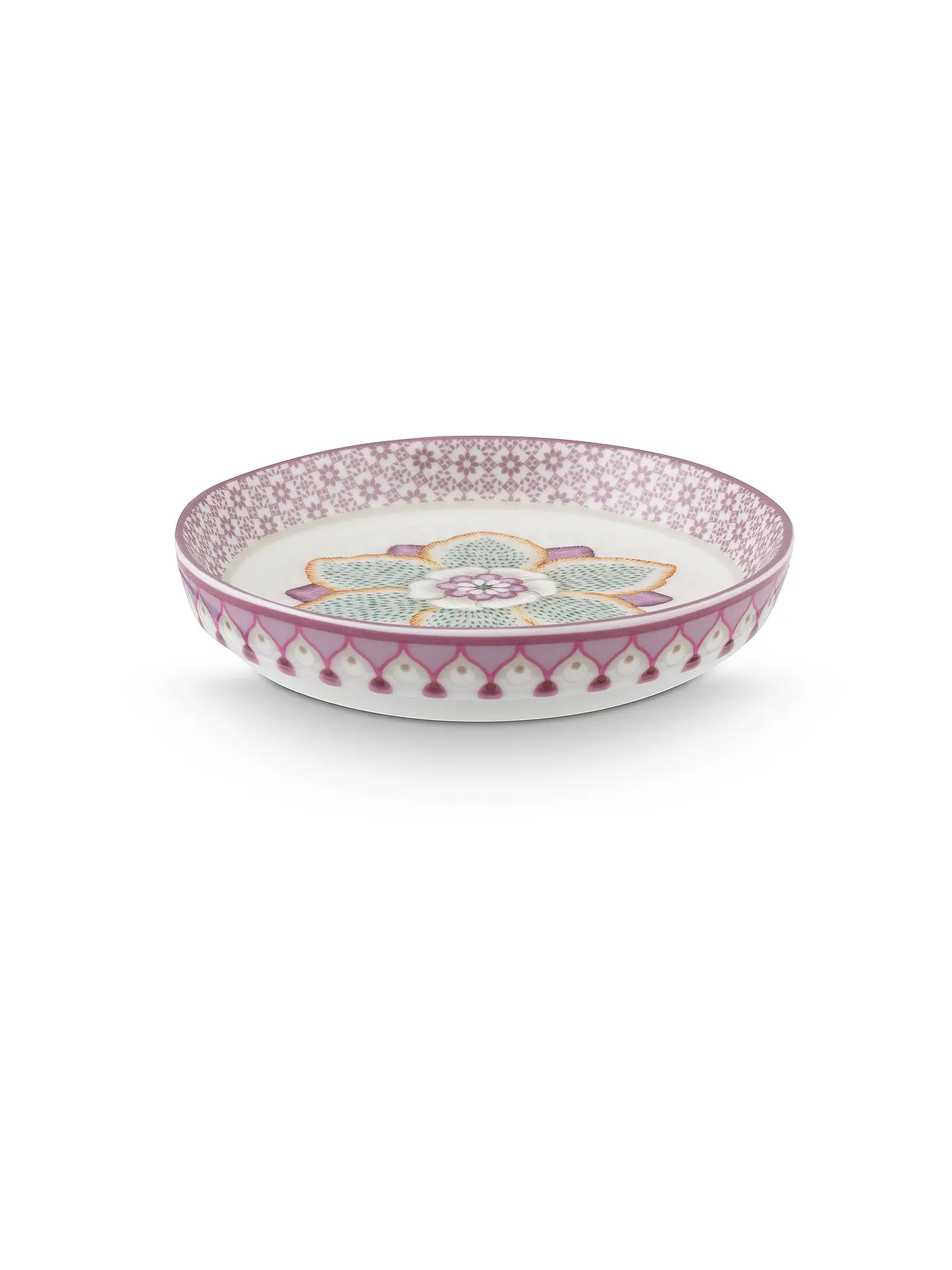 PIP STUDIO | Teeschale LILY & LOTUS 9cm Off White | lila